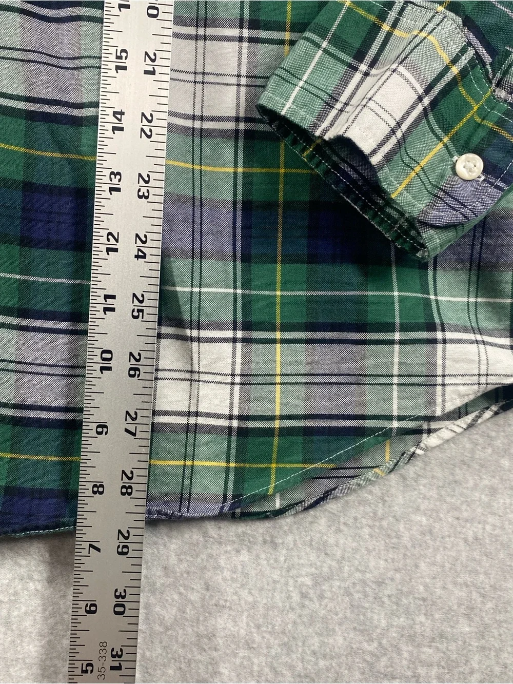 J. Crew shirt men’s XL slim fit green The broken Oxford organic cotton long slv.